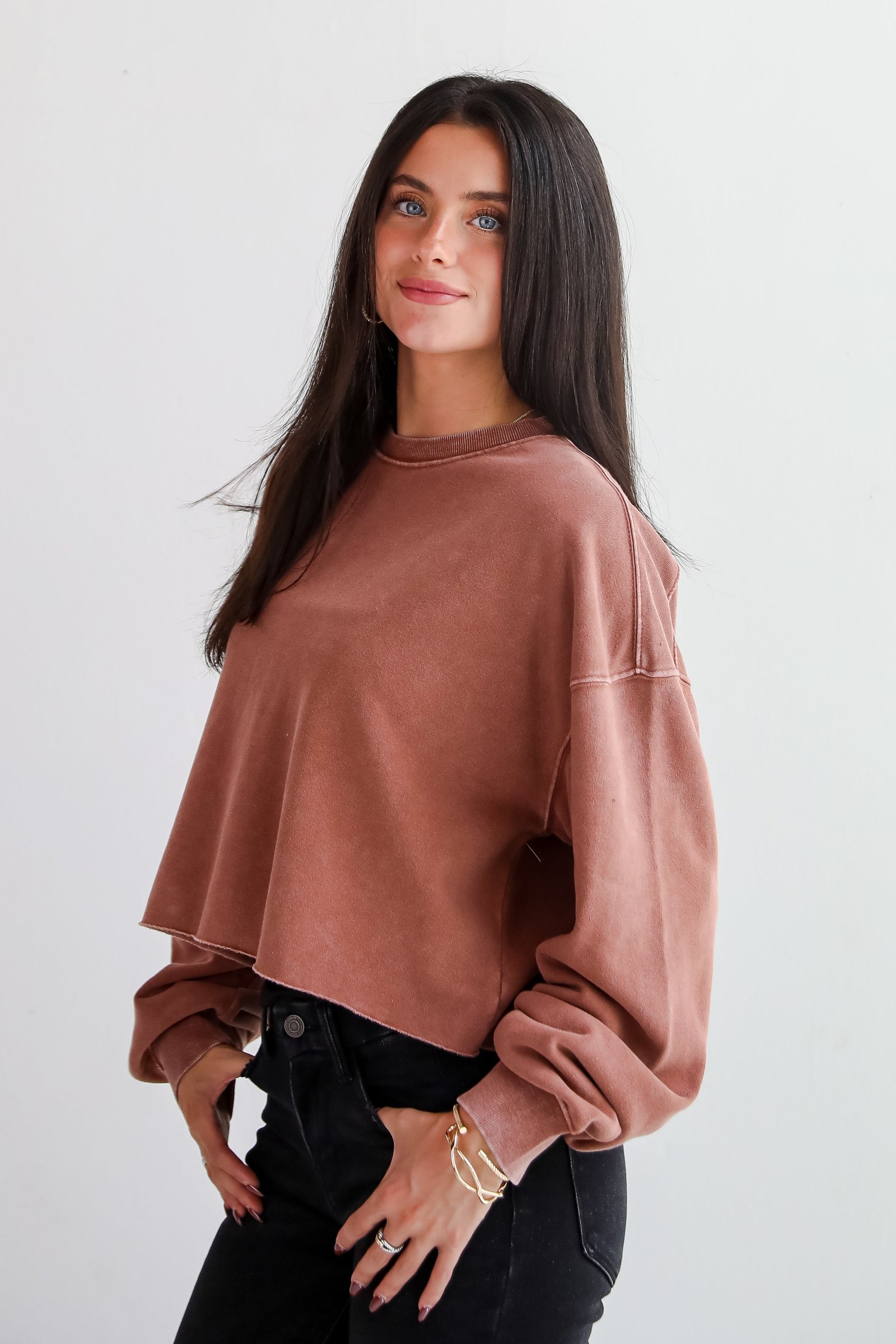 Chill Out Cropped Pullover - DU DEAL JR14