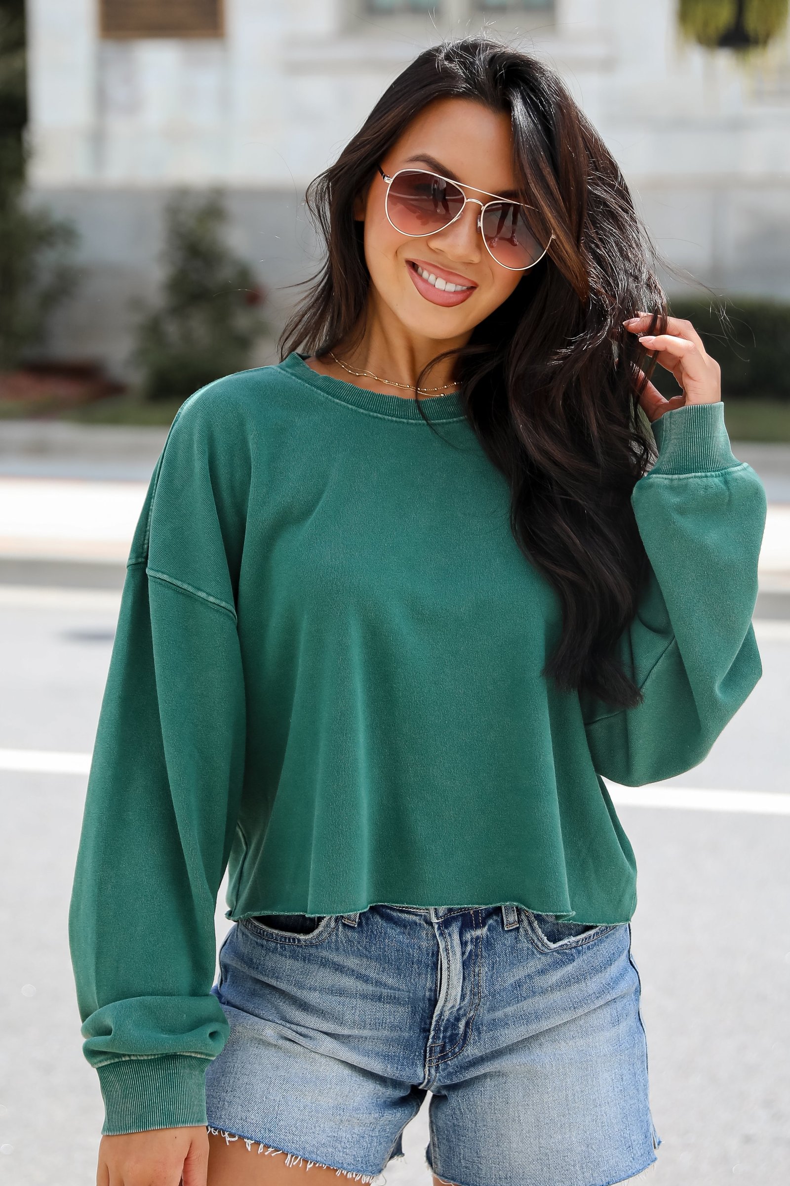 Chill Out Cropped Pullover - DU DEAL JR14