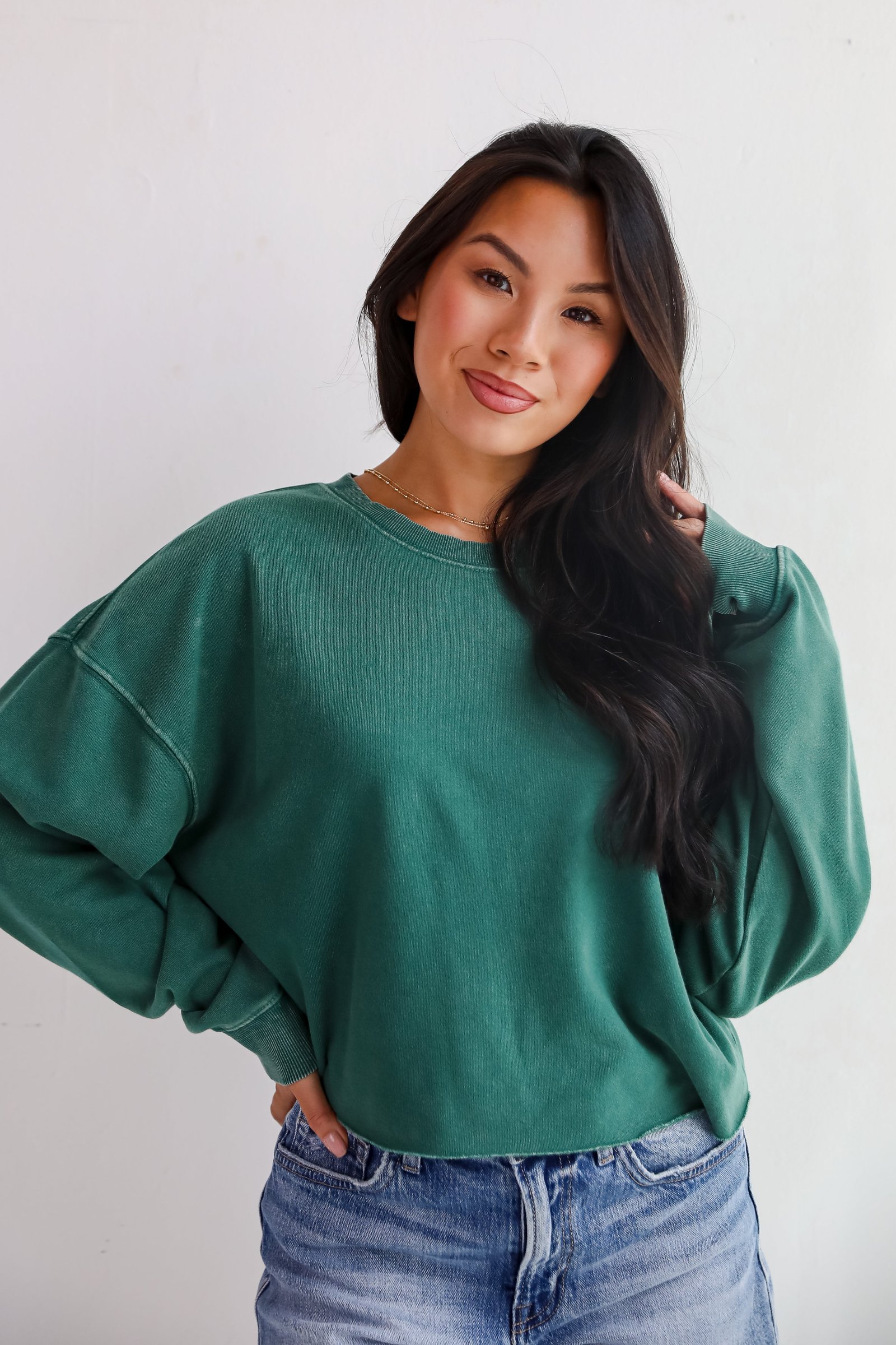 Chill Out Cropped Pullover - DU DEAL JR14