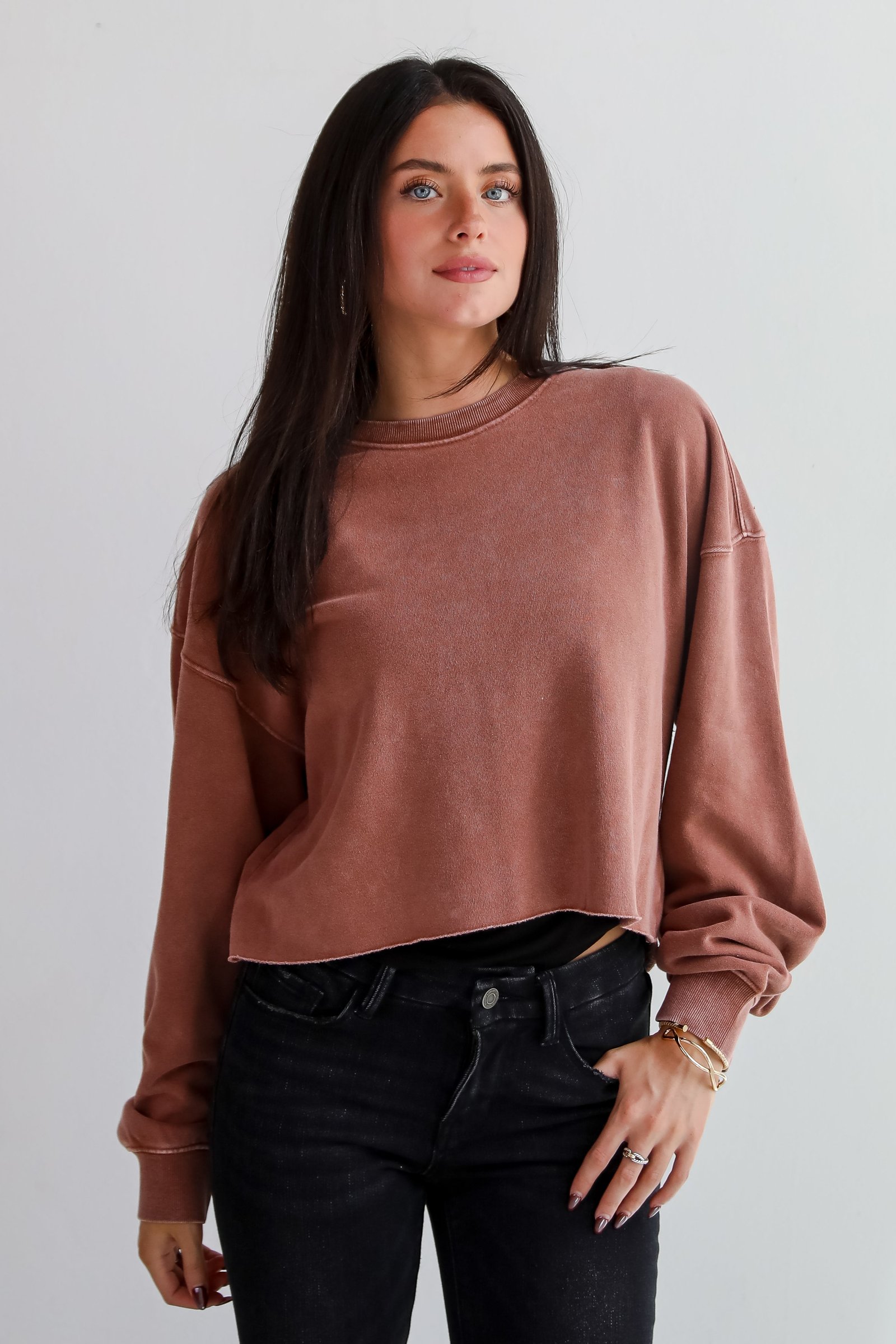 Chill Out Cropped Pullover - DU DEAL JR14