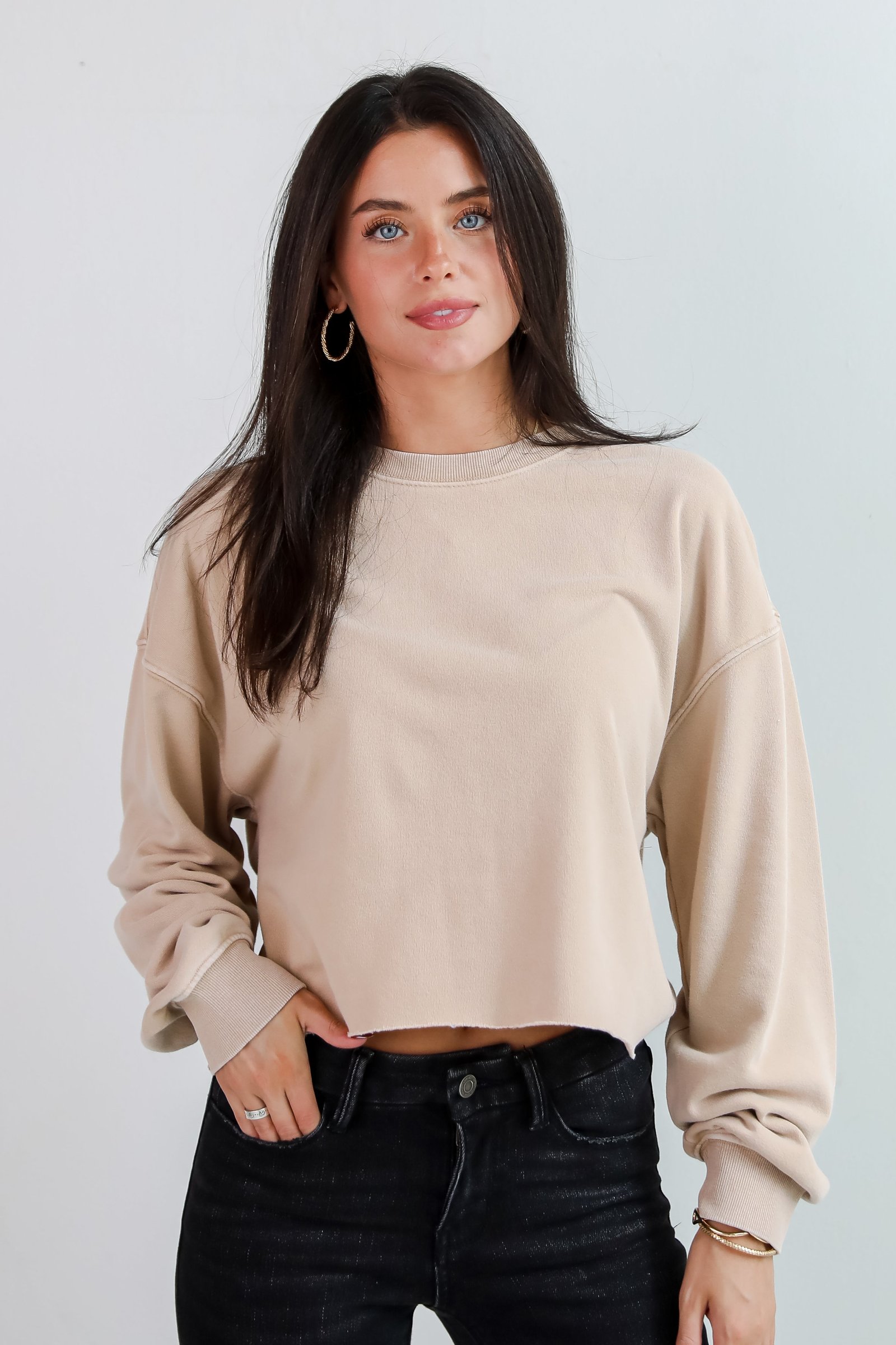 Chill Out Cropped Pullover - DU DEAL JR14